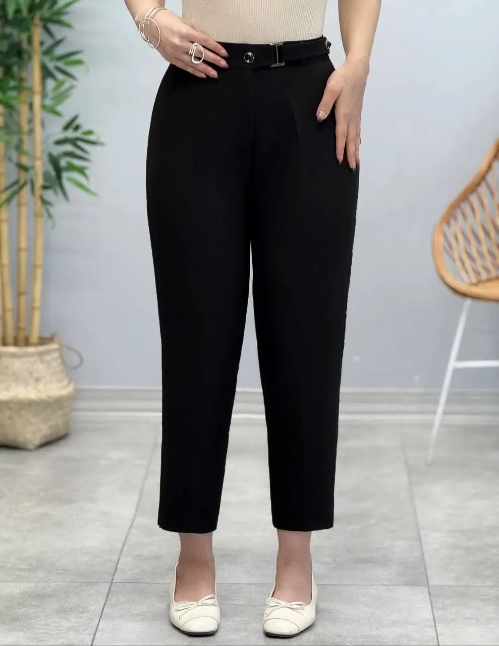 3479-شلوار دبل قد 90 مشکی